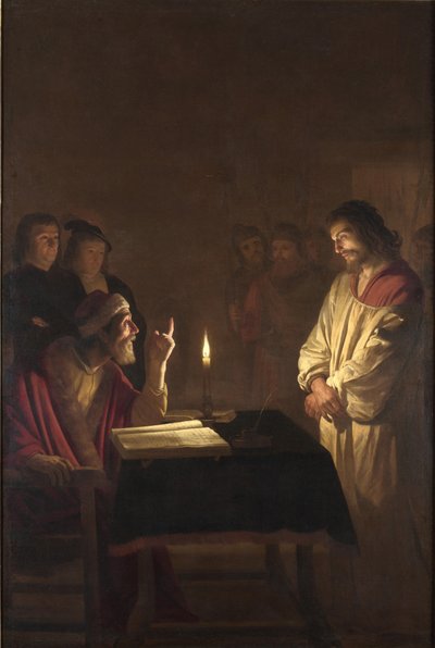 Christ Before the High Priest by Gerrit van Honthorst