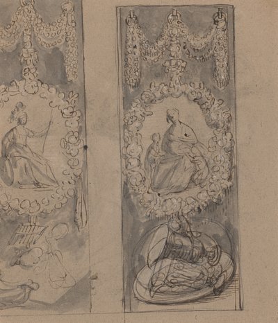 Decorative Motifs with Garlands by Gerrit van Honthorst