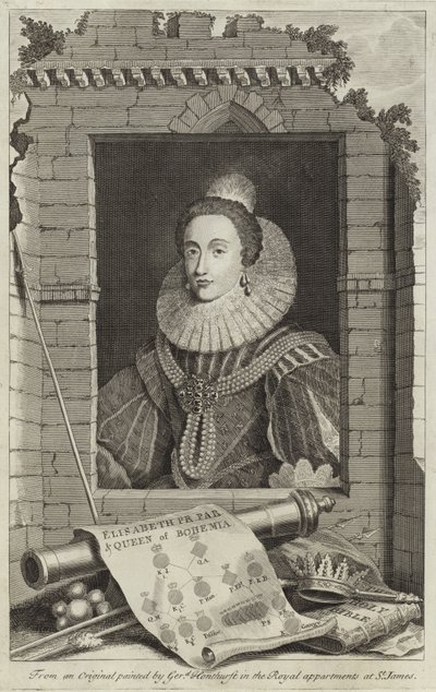 Portrait of Elizabeth Stuart, Queen of Bohemia by Gerrit van Honthorst