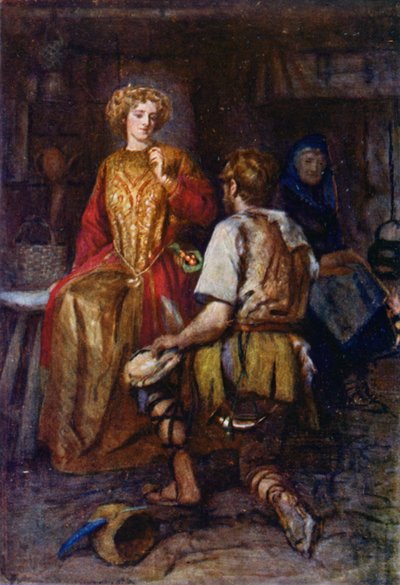 Oft from the forest wildings he did bring, whose sides empurpled were with smiling red! by Gertrude E. Demain (after) Hammond