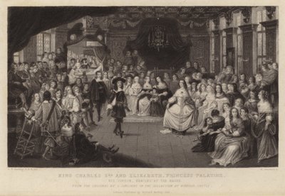 King Charles II and Elizabeth, Princess Palatine by Gheerart Janssen