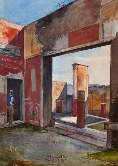 The House of Castor and Pollux in Pompeii with an official guide, with additions by a Borbone pupil by Giacinto Gigante