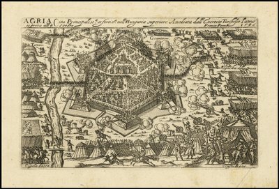 Agria - Principal and Strong City in Upper Hungary Besieged by the Turkish Army in 1596 by Giacomo Franco
