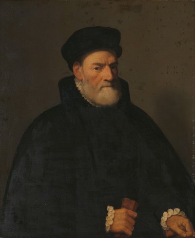 Portrait of an Old Man, probably Vercellino Olivazzi, Senator from Bergamo by Giambattista Moroni (attributed to)