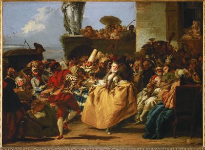 Carnival Scene by Giandomenico (1727-1804) Tiepolo