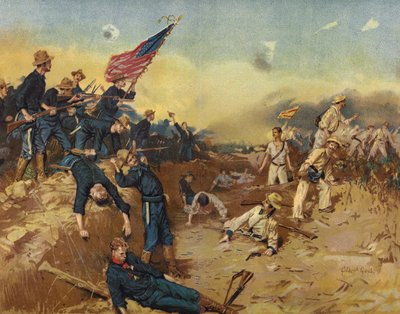 In the Trenches Before Santiago by Gilbert Gaul