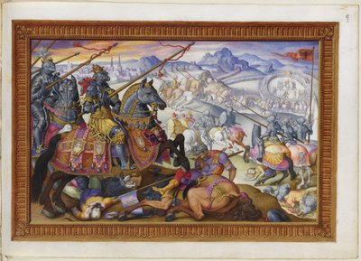 Suleiman and His Army Driven from the Siege of Vienna by Giorgio Giulio (attr. to) Clovio