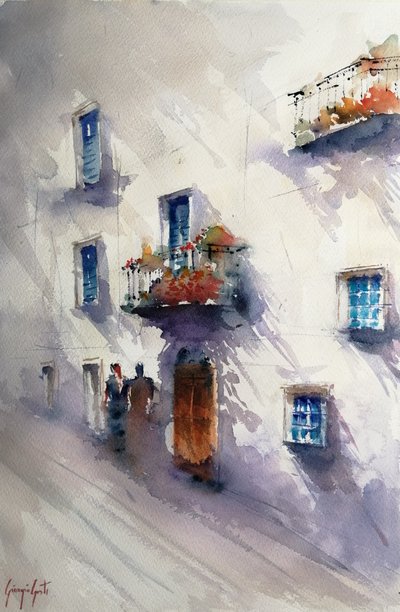 Sunny Mediterranean Street by Giorgio Gosti