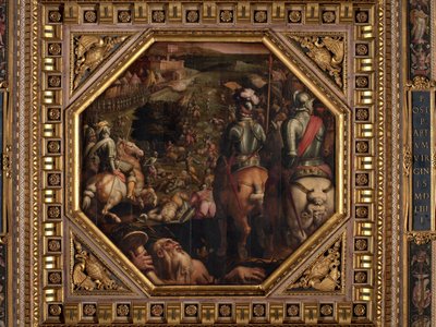 Battle of Marciano in Val di Chiana by Giorgio Vasari