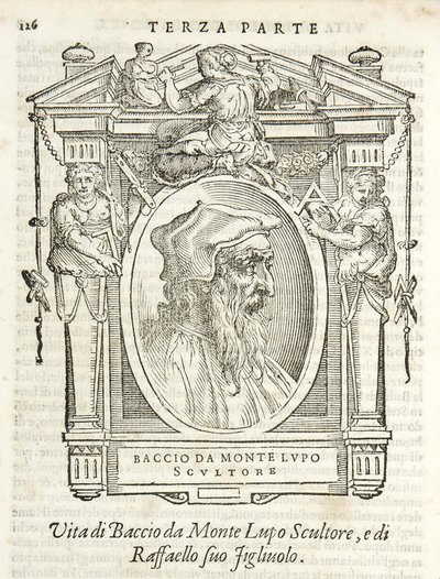 Milan, Biblioteca Braidense, Lives of the Most Excellent Painters, Sculptors, and Architects, Giorgio Vasari 1568, Baccio da Montelupo by Giorgio Vasari