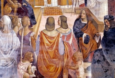 Benedict Excommunicates Two Nuns and Absolves Them After Their Death (Detail) by Giovanni Antonio Bazzi Sodoma