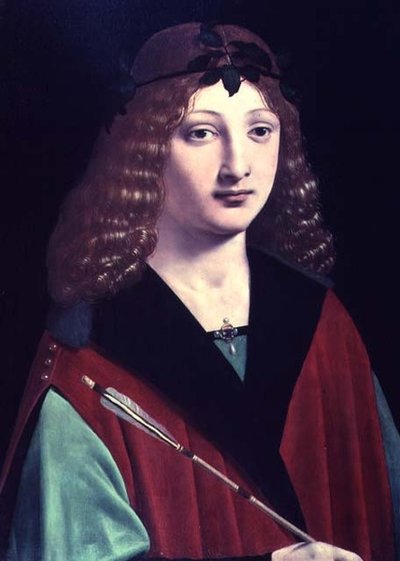 Portrait of a Boy with an Arrow by Giovanni Antonio Boltraffio