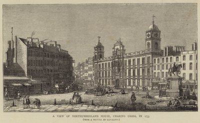 A View of Northumberland House, Charing Cross by Giovanni Antonio Canal