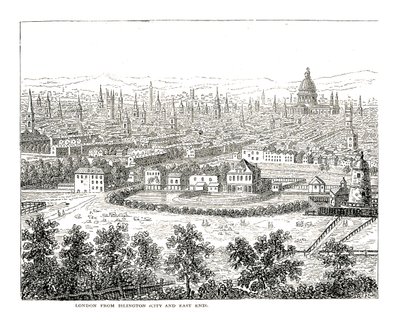 London from Islington City and East End. From a View by Canaletti, Published 1753 by Giovanni Antonio Canal