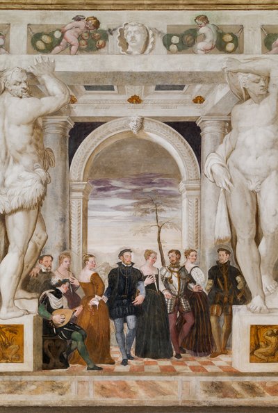 Invitation to the Dance, Main Hall, c.1570 by Giovanni Antonio Fasolo