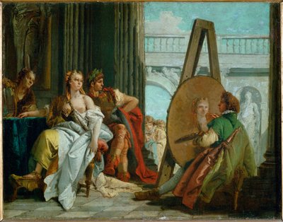 The painter Apelles, Alexander the Great and Campaspe by Giovanni Battista (1696-1770) Tiepolo
