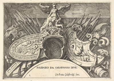 Trophies of Roman Arms from Decorations Above the Windows on the Second Floor by Giovanni Battista Galestruzzi