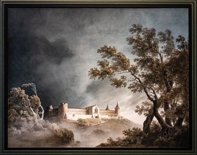 Landscape in the Storm and Castle by Giovanni Battista Gubernatis