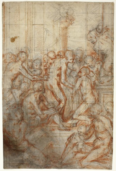 Study for the Purification of the Virgin by Giovanni Battista Naldini