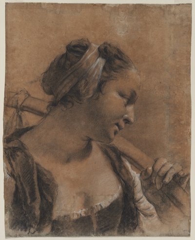 A Portrait of Rosa with a Shoulder Stick by Giovanni Battista Piazzetta
