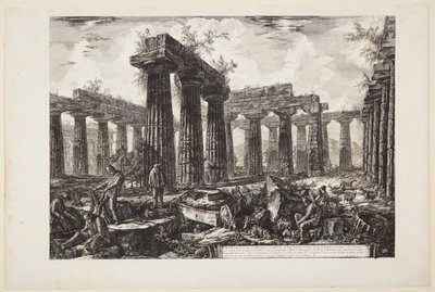 Another View of the Remains of the So-called College of the Anfictions by Giovanni Battista Piranesi