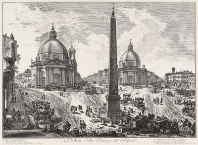 View of the Piazza del Popolo by Giovanni Battista Piranesi