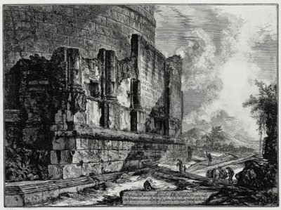 View of the Remains of the Tomb of the Plautii near Tivoli (from: Views of Rome) by Giovanni Battista Piranesi