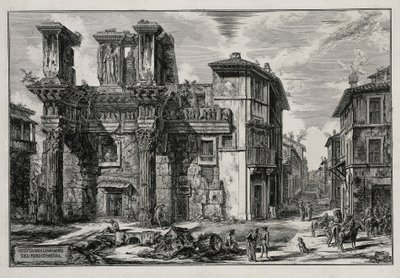 View of the Remains of the Forum of Nerva in Rome (from: Vedute di Roma) by Giovanni Battista Piranesi