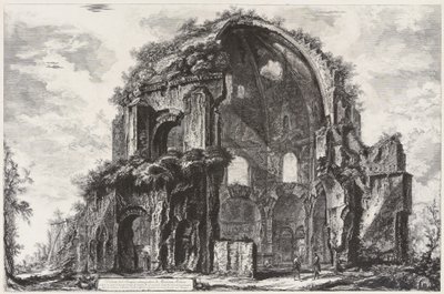View of the Octagonal Temple of Minerva Medica (Nymphaeum) by Giovanni Battista Piranesi