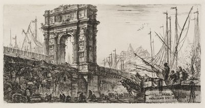 Arch of Trajan in Ancona, Plate 28 from Some Views of Triumphal Arches and Other Monuments by Giovanni Battista Piranesi