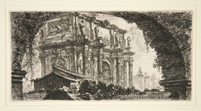 Arch of Constantine in Rome, from Some Views of Triumphal Arches and Other Monuments by Giovanni Battista Piranesi