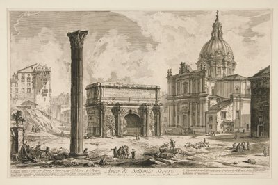 Arch of Septimius Severus, from Views of Rome by Giovanni Battista Piranesi