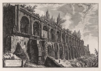 Remains of the Villa of Maecenas at Tivoli, from Views of Rome by Giovanni Battista Piranesi