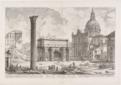Arch of Septimius Severus by Giovanni Battista Piranesi