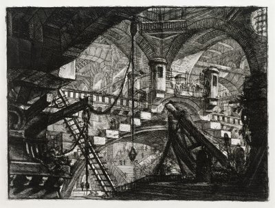 The Arch with the Shell Ornament (Plate 11 in: Carceri d