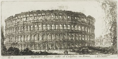 Flavian Amphitheater, called the Colosseum. Arch of Constantine. Palatine Hill, plate 12 from Some Views of Triumphal Arches and other Monuments by Giovanni Battista Piranesi