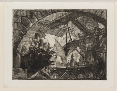 Prisoners on a Projecting Platform by Giovanni Battista Piranesi
