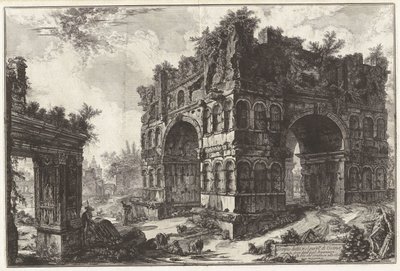 The So-Called Temple of Janus. Arch of the Argentari (or Moneychangers), from Views of Rome by Giovanni Battista Piranesi