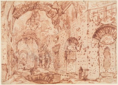 The Canopus of the Villa Adriana at Tivoli by Giovanni Battista Piranesi