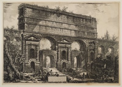 The Porta Maggiore, Originally an Archway of the Aqua Claudia and the Anio Novus by Giovanni Battista Piranesi
