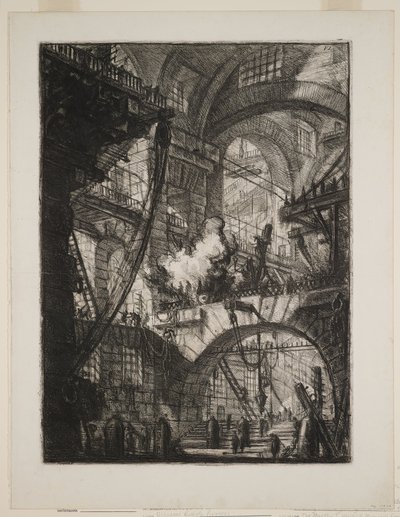 The Smoking Fire by Giovanni Battista Piranesi