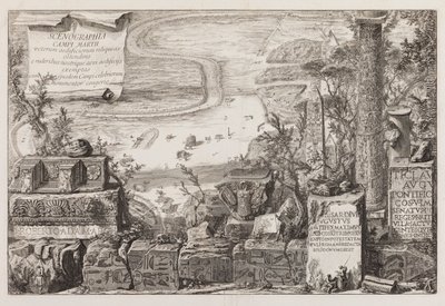 View over Campus Martius by Giovanni Battista Piranesi