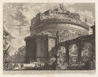 View of the Mausoleum of the Emperor Hadrian (now called Castel Sant