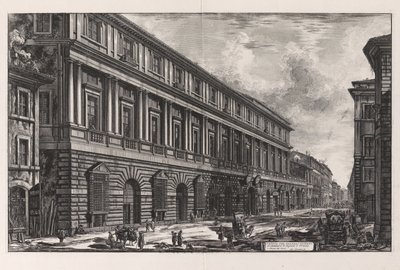 View of the Palazzo Stopani. Architecture of Raphael of Urbino, from the Views of Rome by Giovanni Battista Piranesi