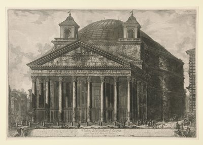 View of the Pantheon of Agrippa, today S. Maria ad Martyres, from Views of Rome by Giovanni Battista Piranesi