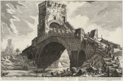 View of the Salario Bridge by Giovanni Battista Piranesi