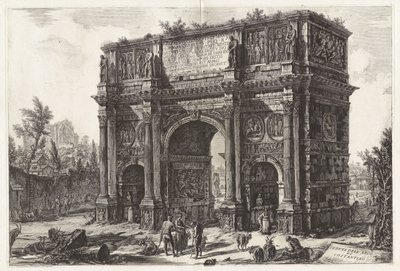 View of the Arch of Constantine, from Views of Rome by Giovanni Battista Piranesi