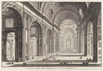 Interior View of the Basilica of Saint Peter