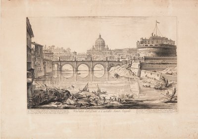 View of the Bridge and Castel Sant