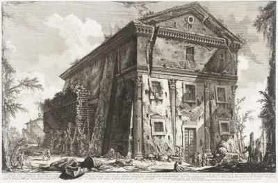 View of the Temple of Bacchus by Giovanni Battista Piranesi